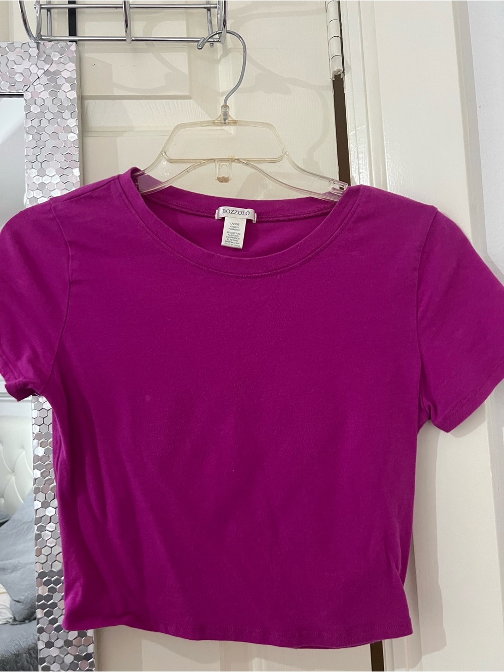 Bozzolo Vivid Fuchsia Crewneck Tee